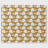 Leuke kleine walvis dank u decoratie geschenken cadeaupapier (Vlak)