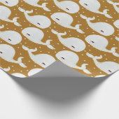 Leuke kleine walvis dank u decoratie geschenken cadeaupapier (Hoek)