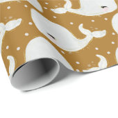 Leuke kleine walvis dank u decoratie geschenken cadeaupapier (Rol Hoek)