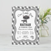 Leuke kleine wasbeer kinderen verjaardag party uit kaart (Staand voorkant)