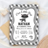 Leuke kleine wasbeer kinderen verjaardag party uit kaart