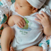 Leuke kleine Waterverf kikker gepersonaliseerd Romper