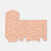 leuke kleine witte bloem met rode achtergrond bedankdoosjes (Uitgevouwen)