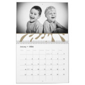 Leuke Kleur Splash Zwart Familie Fotocollage Kalender (Jan 2026)