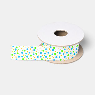 Leuke kleur Stippen Satijnen Lint