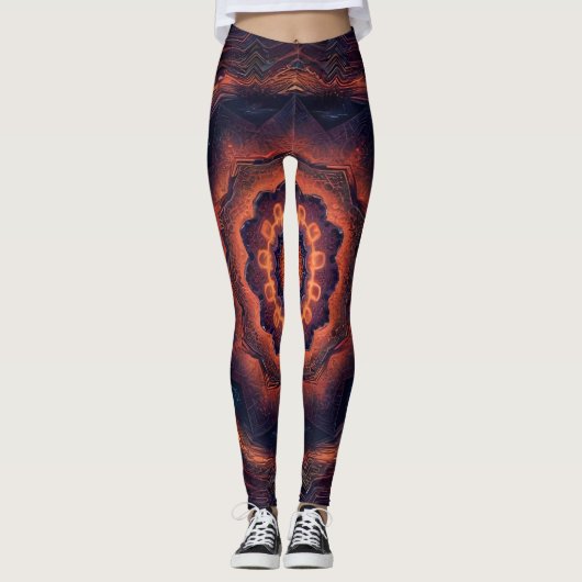 Leuke kleuren leggings (Voorkant)