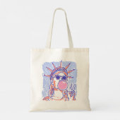 Leuke kleuren met het Vrijheidsbeeld Tote Bag (Achterkant)