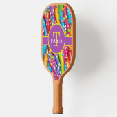 Leuke kleuren toevoegen monogram Carbon Fiber Pickleball Paddle (Links)