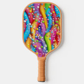Leuke kleuren toevoegen monogram Carbon Fiber Pickleball Paddle (Achterkant)