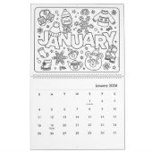 Leuke kleurkalender kalender (Jan 2026)
