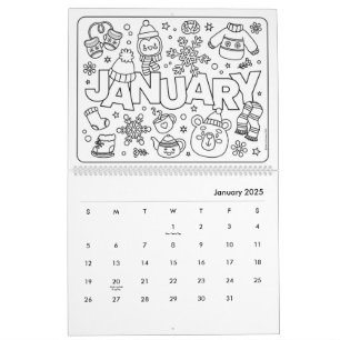 Leuke kleurkalender kalender