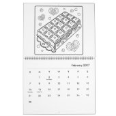 Leuke kleurkalender kalender (Feb 2027)