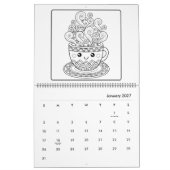 Leuke kleurkalender kalender (Jan 2027)