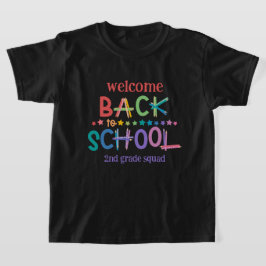Leuke kleurpotloden sterren Welkom terug op school T-shirt