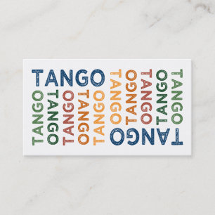 Leuke Kleurrijk van de tango Visitekaartje