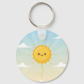 Leuke Kleurrijke 2026 Ballon Celebration Dubbelzij Sleutelhanger (Achterkant)