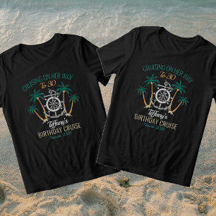 Leuke Kleurrijke 30e Verjaardags Cruise Bemanning  Tri-Blend Shirt