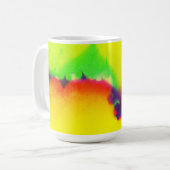 Leuke kleurrijke Abstracte Fractal Art Koffiemok (Voorkant links)