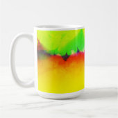 Leuke kleurrijke Abstracte Fractal Art Koffiemok (Links)
