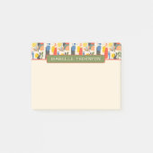 Leuke kleurrijke Abstracte patroonnaam Post-it® Notes (Voorkant)