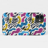 Leuke kleurrijke abstracte tekening van dierpatron Case-Mate iPhone case (Achterkant (horizontaal))