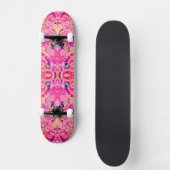 Leuke kleurrijke abstracte wervelende schildering persoonlijk skateboard (Voorkant)