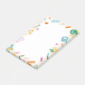 Leuke kleurrijke Back to School Teacher Post-it no Post-it® Notes (Schuin)