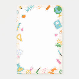 Leuke kleurrijke Back to School Teacher Post-it no Post-it® Notes