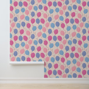 Leuke kleurrijke ballonnen pastel behang