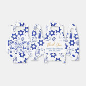 Leuke kleurrijke bar mitzvah traktatie/gunst/gesch bedankdoosjes (Uitgevouwen)