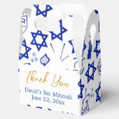 Leuke kleurrijke bar mitzvah traktatie/gunst/gesch bedankdoosjes (Geopend)