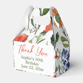Leuke kleurrijke bedankjes behandel-/favoriet-/cad bedankdoosjes