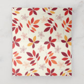 Leuke kleurrijke bladeren pompoen Lijst Plaatskaartje (Binnenkant ongevouwen)