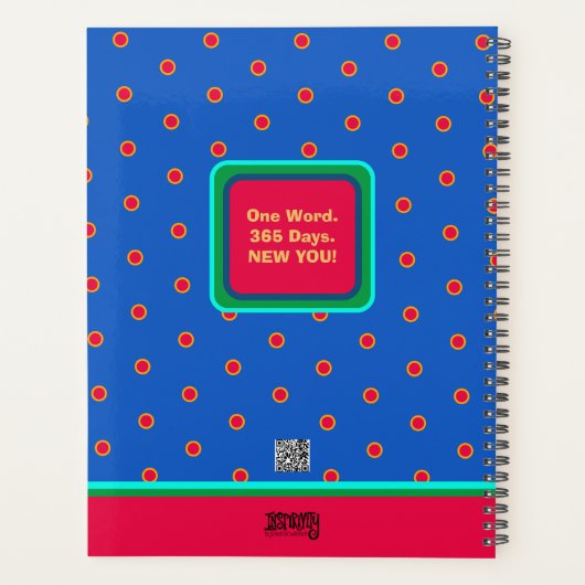 Leuke kleurrijke Bloemen Harten Vrijheid Naam Datu Planner (Achterkant)