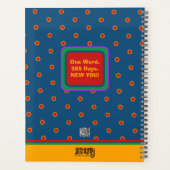 Leuke kleurrijke bloemenharten Gezegende naam Datu Planner (Achterkant)