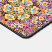 Leuke kleurrijke bloemenpatroon bureau mat pad (Hoek)