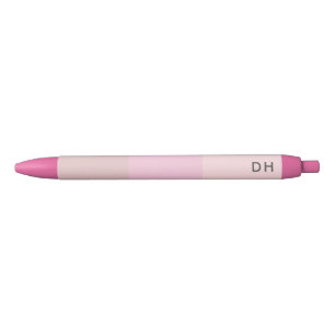 Leuke Kleurrijke Blush Pastel Bord Roze Zwarte Inkt Pen
