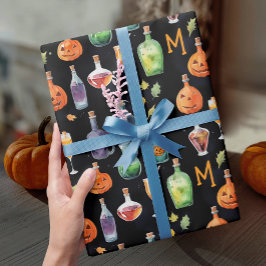 Leuke kleurrijke boeken Booze Halloween Cocktail P Cadeaupapier