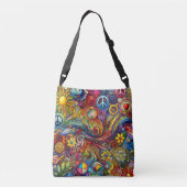 Leuke kleurrijke Boho Cross Body Bag Crossbody Tas (Achterkant)