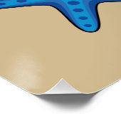 Leuke kleurrijke Cartoon zeesterren set Perfect Poster (Hoek)