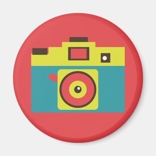 Leuke kleurrijke CMYK Lomo Camera Fotograaf Magneet (Voorkant)