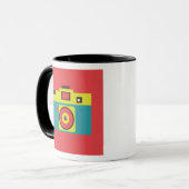 Leuke kleurrijke CMYK Lomo Camera Fotograaf Mok (Voorkant links)