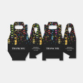 Leuke kleurrijke Confetti Ribbon Verjaardag Dank u Bedankdoosjes (Uitgevouwen)