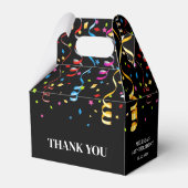 Leuke kleurrijke Confetti Ribbon Verjaardag Dank u Bedankdoosjes (Voorkant Zijde)