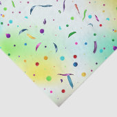 Leuke kleurrijke Confetti Verjaardag Tissuepapier (Detail)