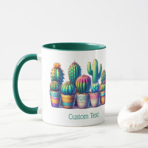 Leuke Kleurrijke Custom Cactus Mok