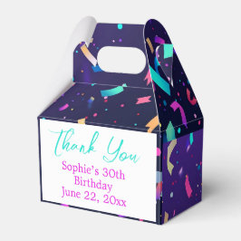 Leuke kleurrijke dank u trakteren / gunst / gesche bedankdoosjes