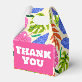Leuke kleurrijke dank u trakteren / gunst / gesche bedankdoosjes