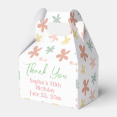 Leuke kleurrijke dank u trakteren / gunst / gesche bedankdoosjes (Voorkant Zijde)