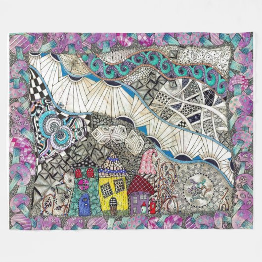 Leuke kleurrijke deken (Voorkant (Horizontaal))